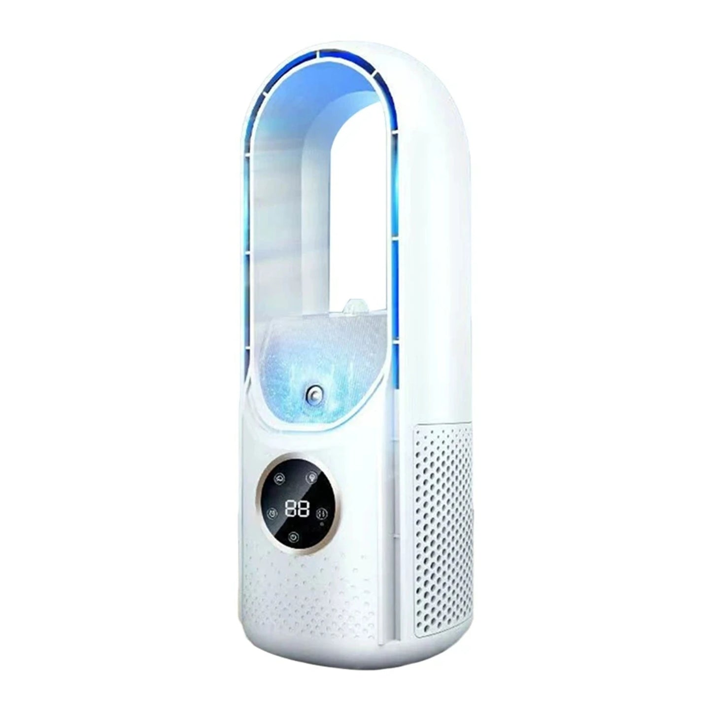 Portable USB Air Cooler Fan with Humidifier – 6-Speed Silent Cooling