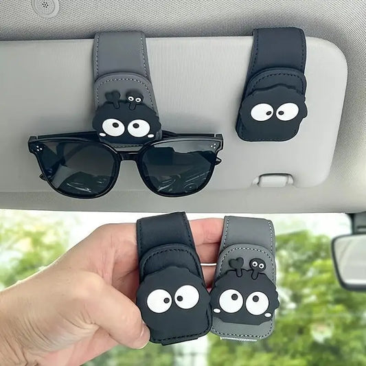 Magnetic Car Sun Visor Glasses Holder Clip – Cute Elf Design