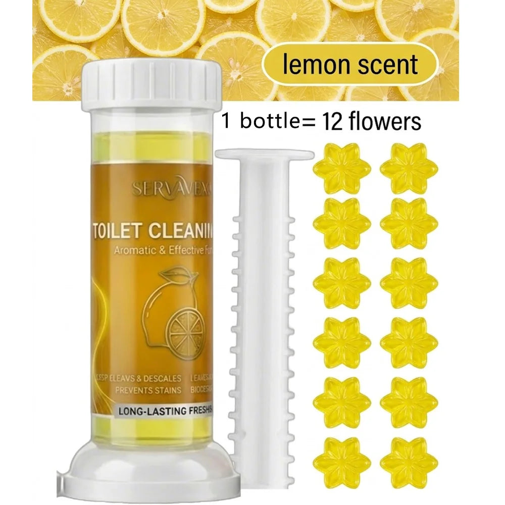 5Pcs Toilet Cleaning Gel Kit – Aromatic Deodorizer & Stain Remover