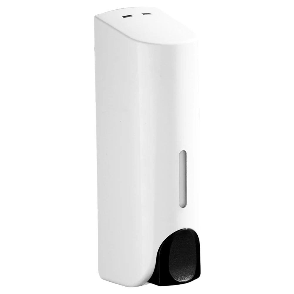350ml Wall-Mounted Shampoo & Soap Dispenser with Clear Window