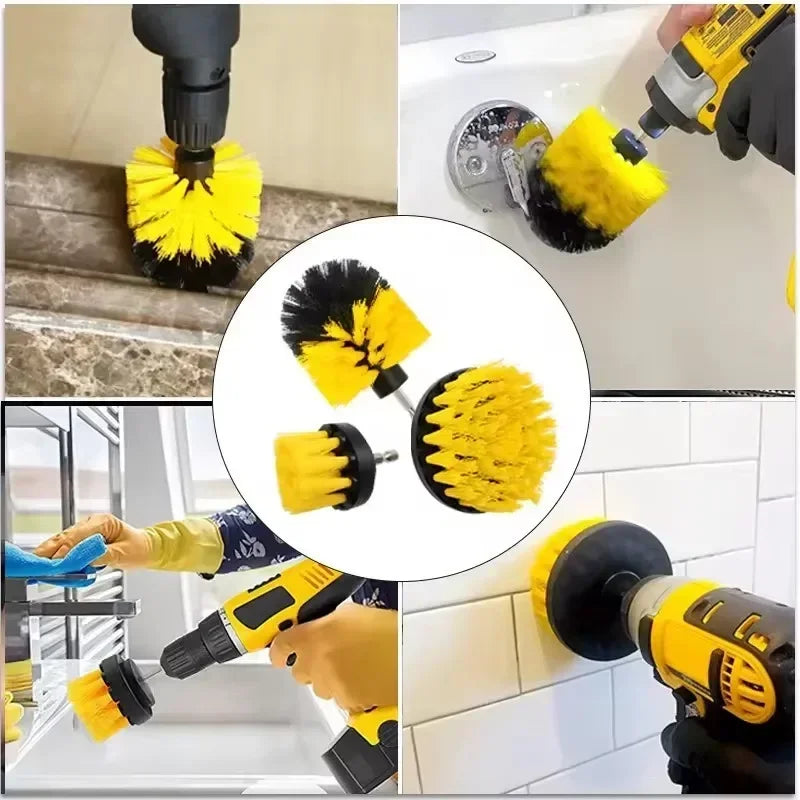 Electric Drill Scrubber Brush Kit – Multi-Surface Cleaning Brushes for Car & Home