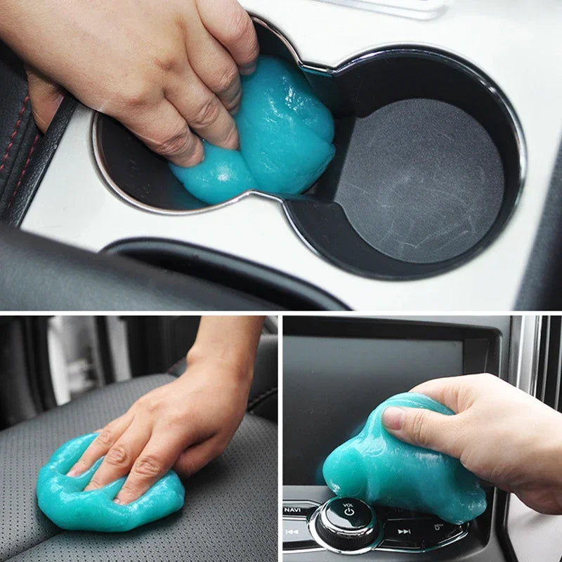 Car Interior Dust Removal Cleaning Gel – Reusable Magic Slime for Keyboard & Dashboard
