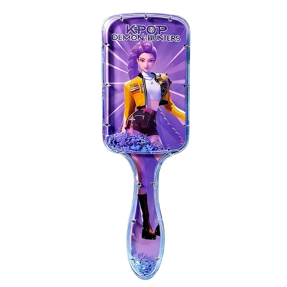 Anime Air Cushion Massage Comb – Cartoon Detangling Hair Brush for Girls