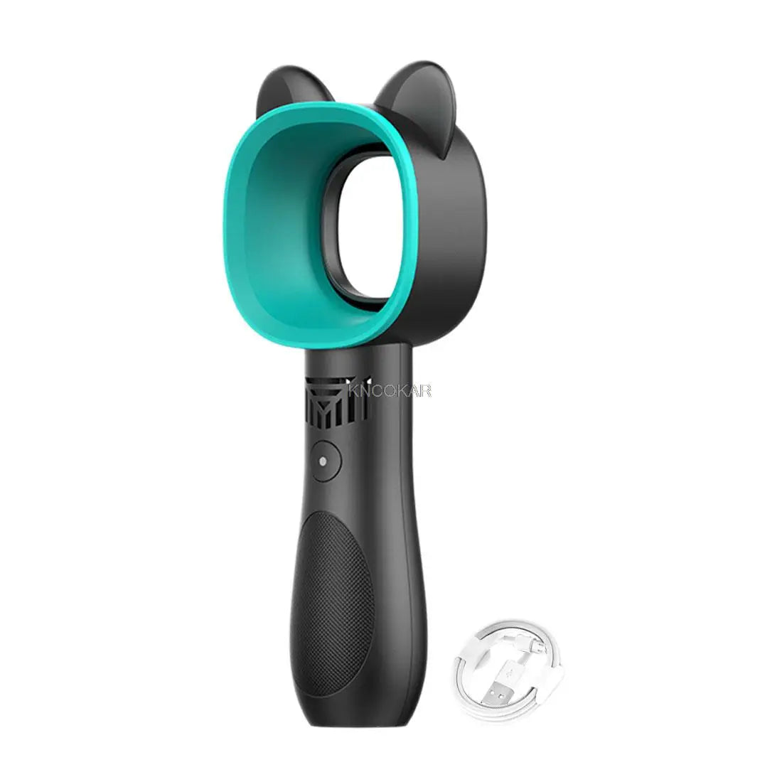 Cute Cat USB Rechargeable Mini Leafless Fan – 3-Speed Portable Cooler