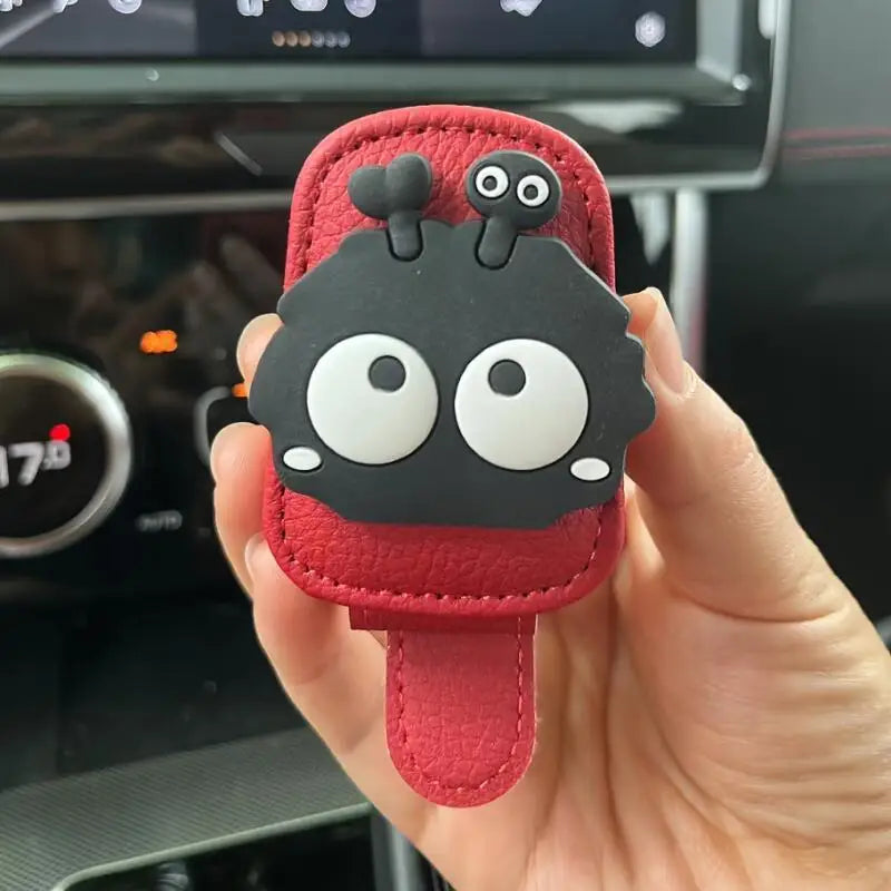 Magnetic Car Sun Visor Glasses Holder Clip – Cute Elf Design