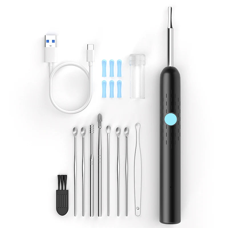 Ear Cleaner Camera 4.2mm HD1080P Digital Ear Cleaning Endoscope WiFi Visual Ear Pick Video Ear Spoon 6LEDs Ear Wax Removal Tool
