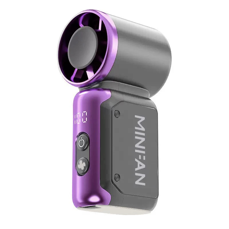 Portable Silent Bladeless Mini Fan – USB Rechargeable for Travel & Office