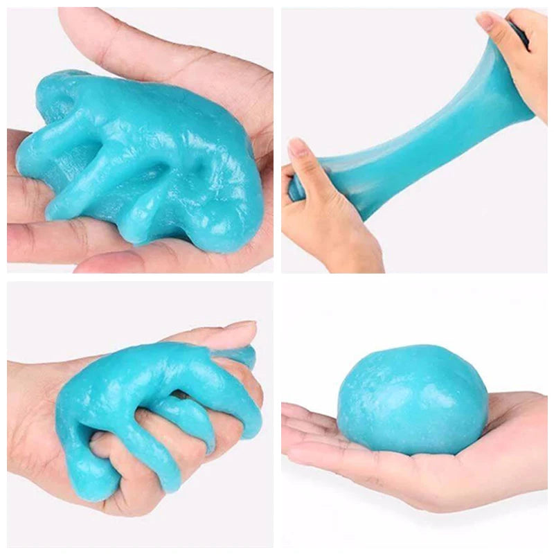 Car Interior Dust Removal Cleaning Gel – Reusable Magic Slime for Keyboard & Dashboard