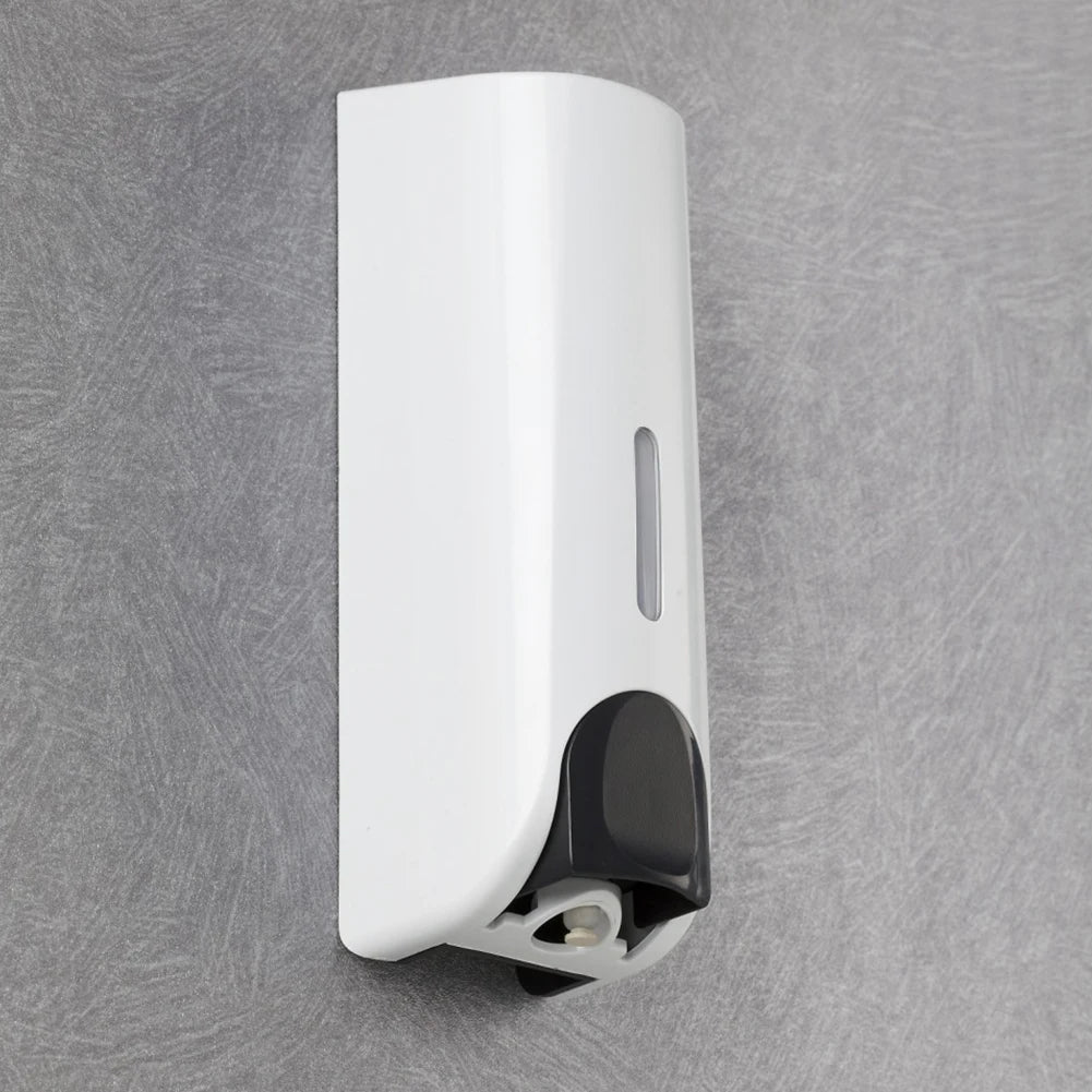350ml Wall-Mounted Shampoo & Soap Dispenser with Clear Window