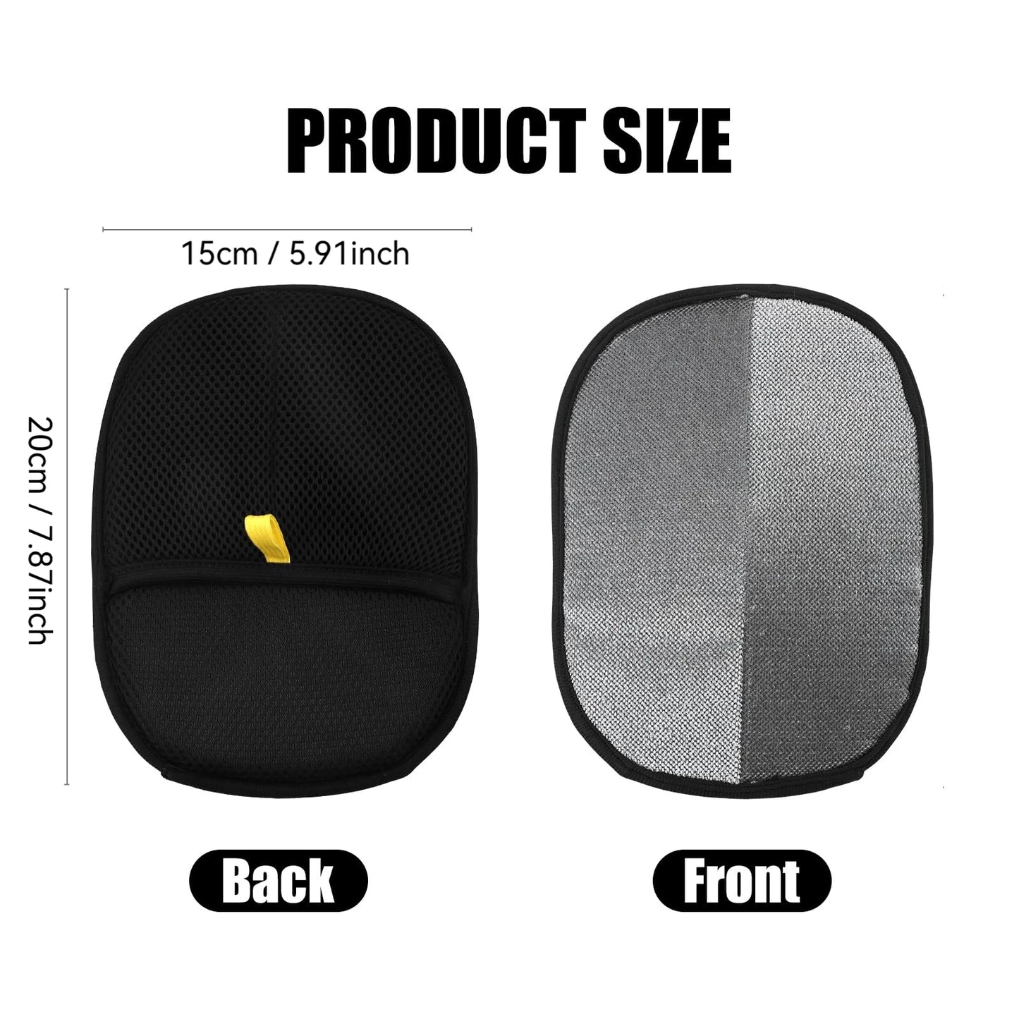Reusable Double-Sided Pet Hair Removal Grooming Gloves