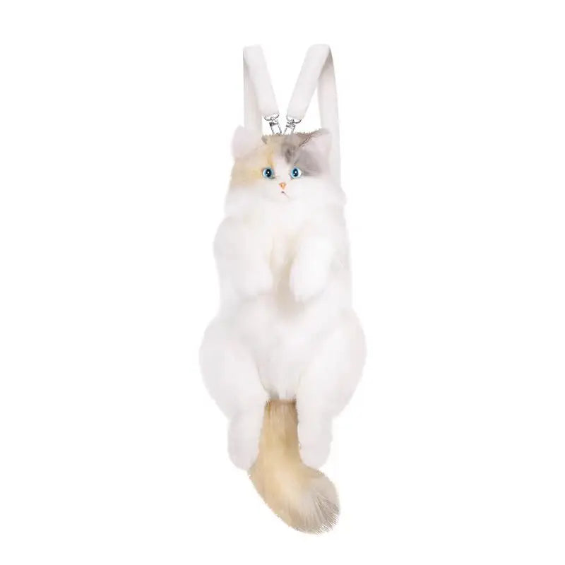 Cute Plush Animal Cat Backpack Multiple Fashion Shoulder Bag