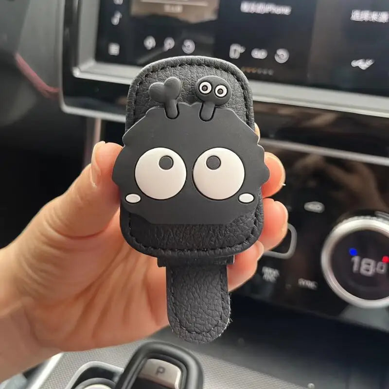 Magnetic Car Sun Visor Glasses Holder Clip – Cute Elf Design