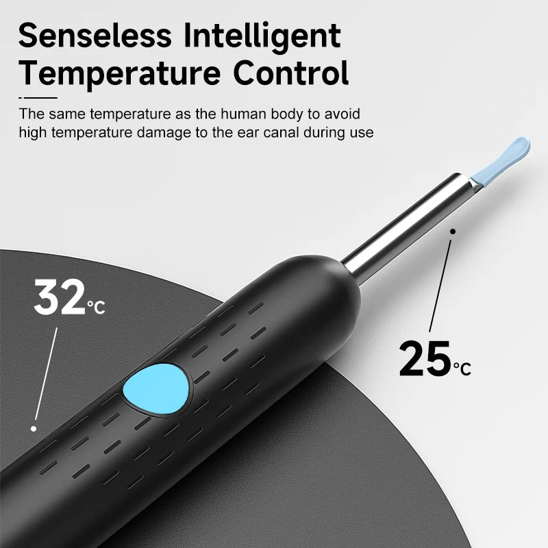 Ear Cleaner Camera 4.2mm HD1080P Digital Ear Cleaning Endoscope WiFi Visual Ear Pick Video Ear Spoon 6LEDs Ear Wax Removal Tool