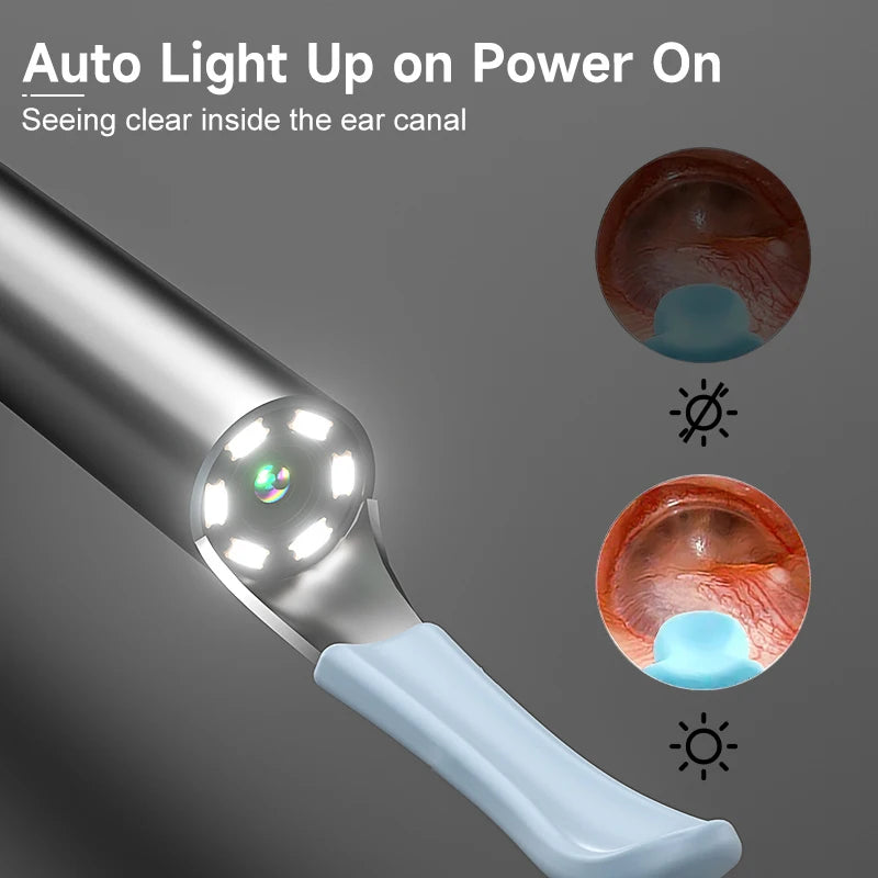 Ear Cleaner Camera 4.2mm HD1080P Digital Ear Cleaning Endoscope WiFi Visual Ear Pick Video Ear Spoon 6LEDs Ear Wax Removal Tool