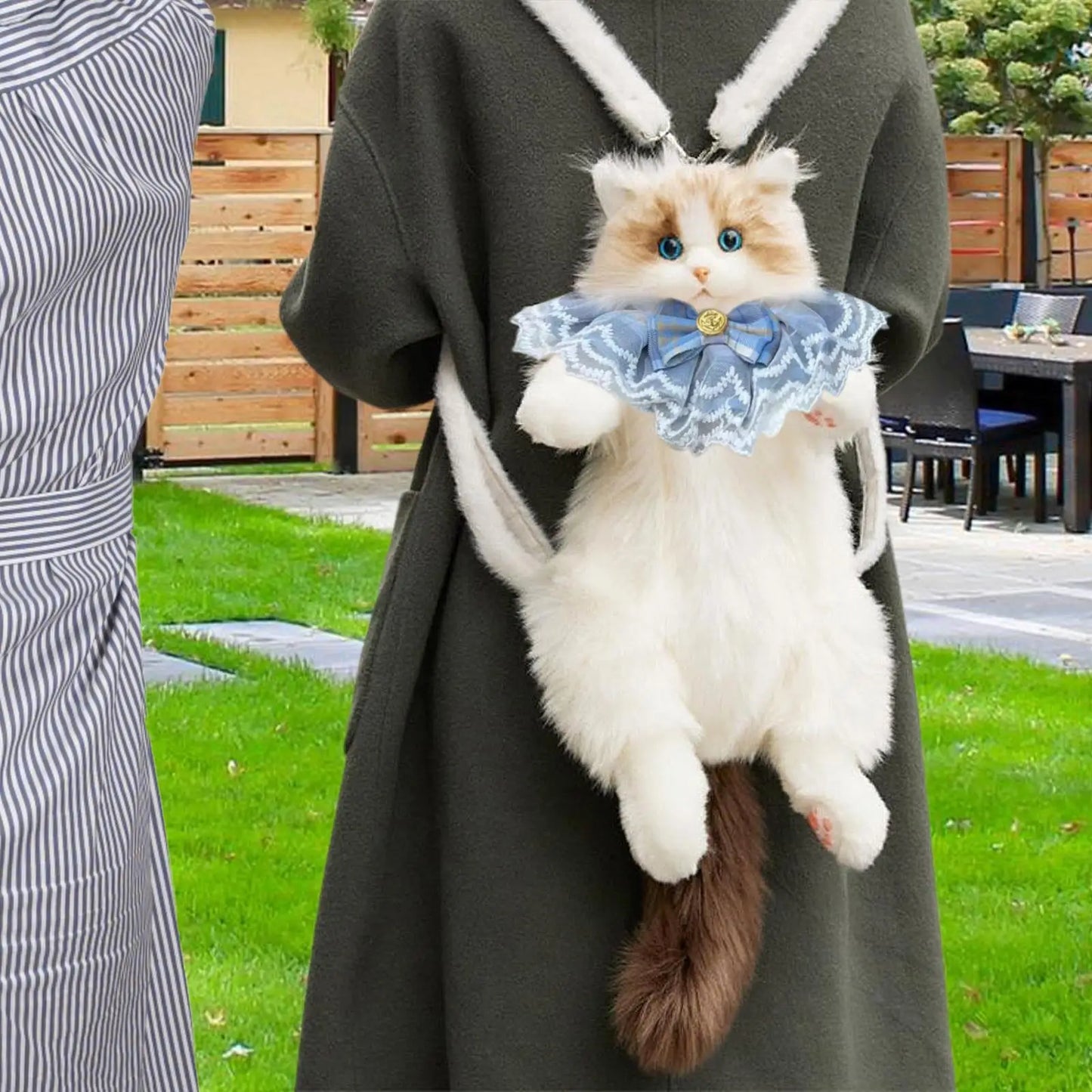 Cute Cat Plush Backpack – Soft Lightweight Stuffed Animal Bag for Kids & Girls