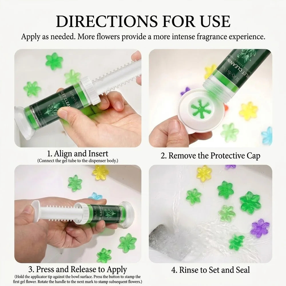 5Pcs Toilet Cleaning Gel Kit – Aromatic Deodorizer & Stain Remover