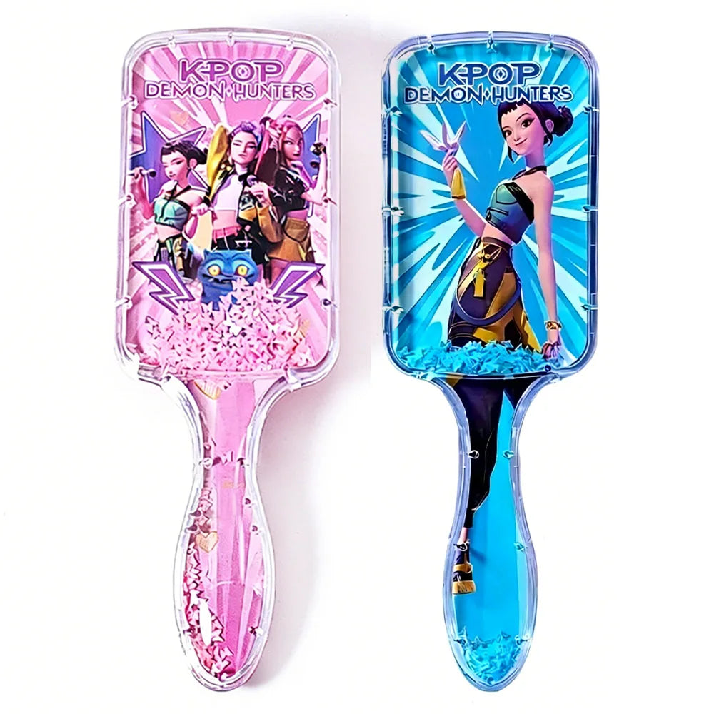 Anime Air Cushion Massage Comb – Cartoon Detangling Hair Brush for Girls