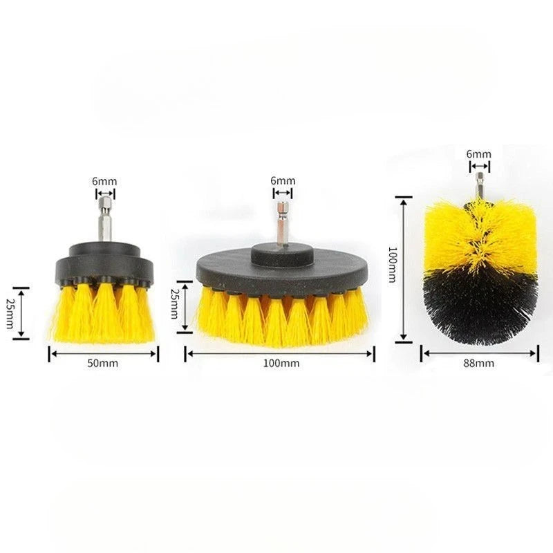 Electric Drill Scrubber Brush Kit – Multi-Surface Cleaning Brushes for Car & Home