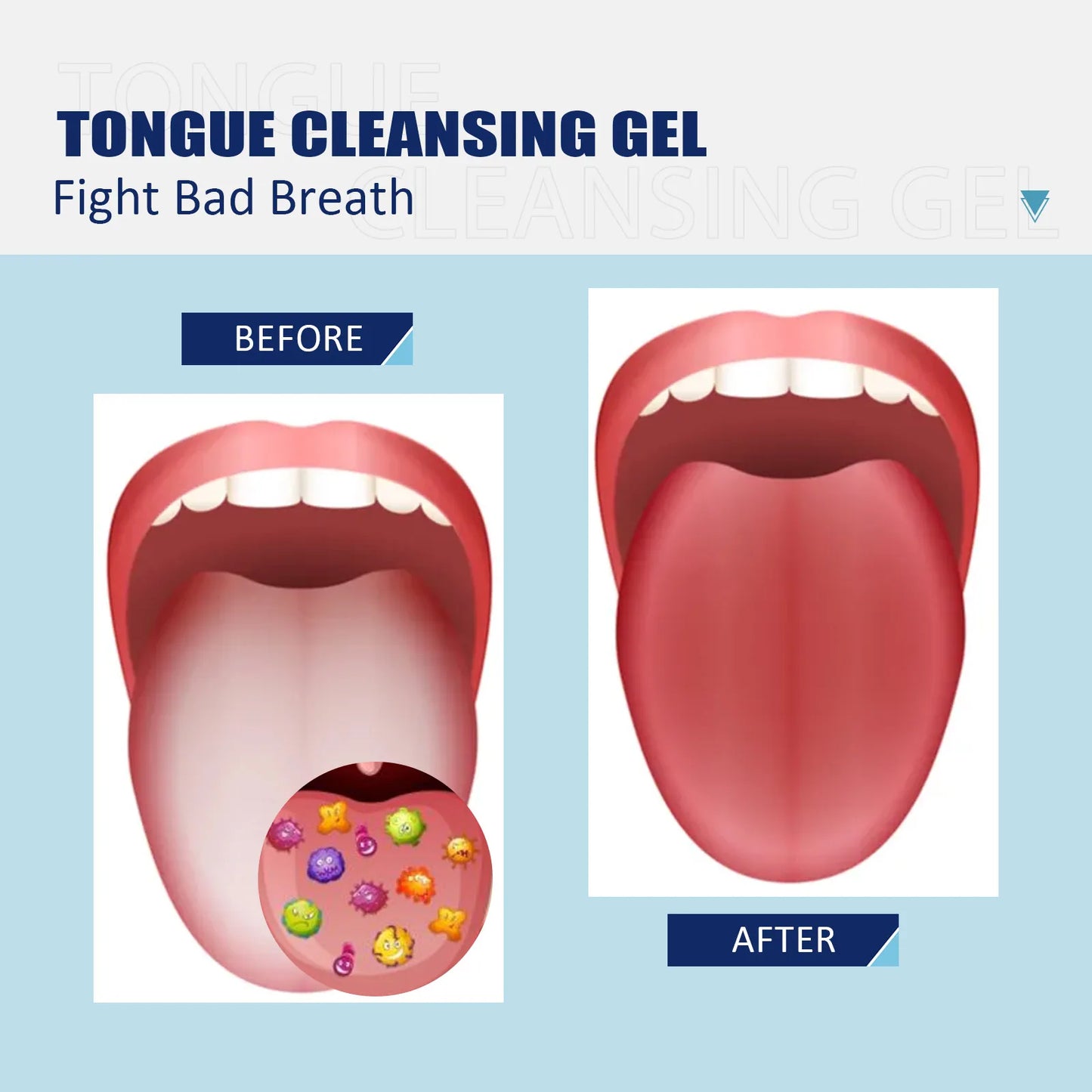 Tongue Cleaning Gel with Brush – Fresh Breath Oral Care Kit