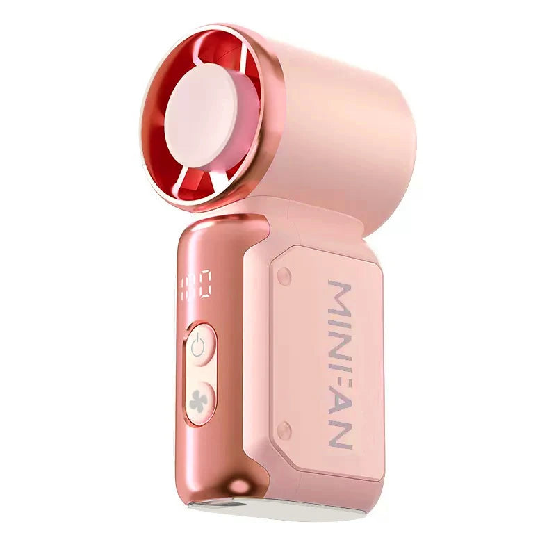 Portable Silent Bladeless Mini Fan – USB Rechargeable for Travel & Office
