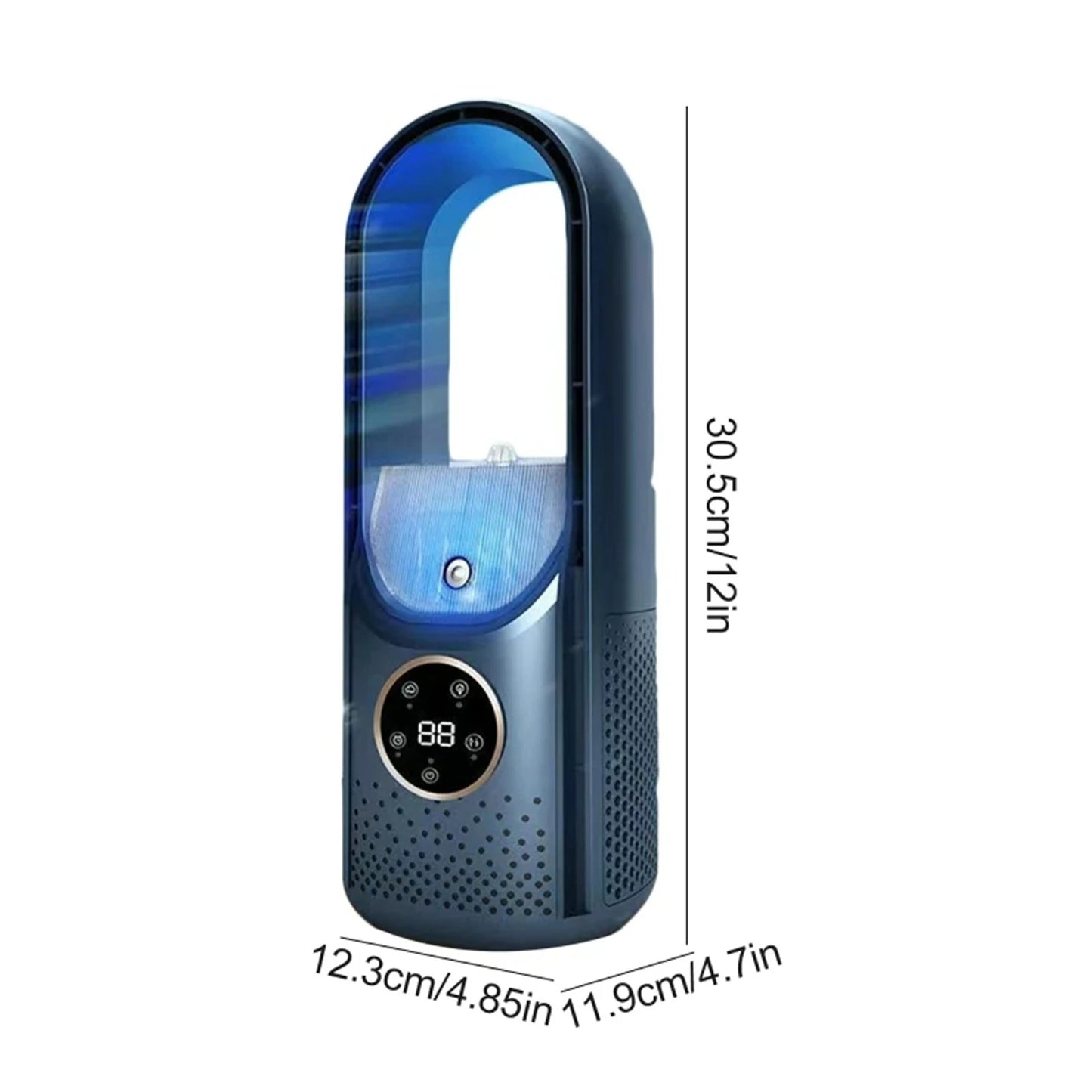 Portable USB Air Cooler Fan with Humidifier – 6-Speed Silent Cooling