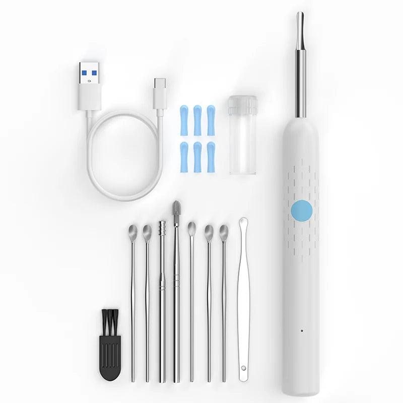Ear Cleaner Camera 4.2mm HD1080P Digital Ear Cleaning Endoscope WiFi Visual Ear Pick Video Ear Spoon 6LEDs Ear Wax Removal Tool