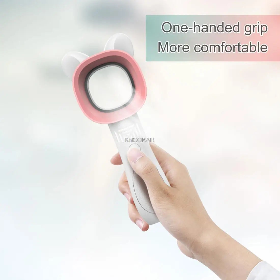 Cute Cat USB Rechargeable Mini Leafless Fan – 3-Speed Portable Cooler