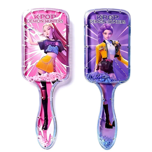 Anime Air Cushion Massage Comb – Cartoon Detangling Hair Brush for Girls