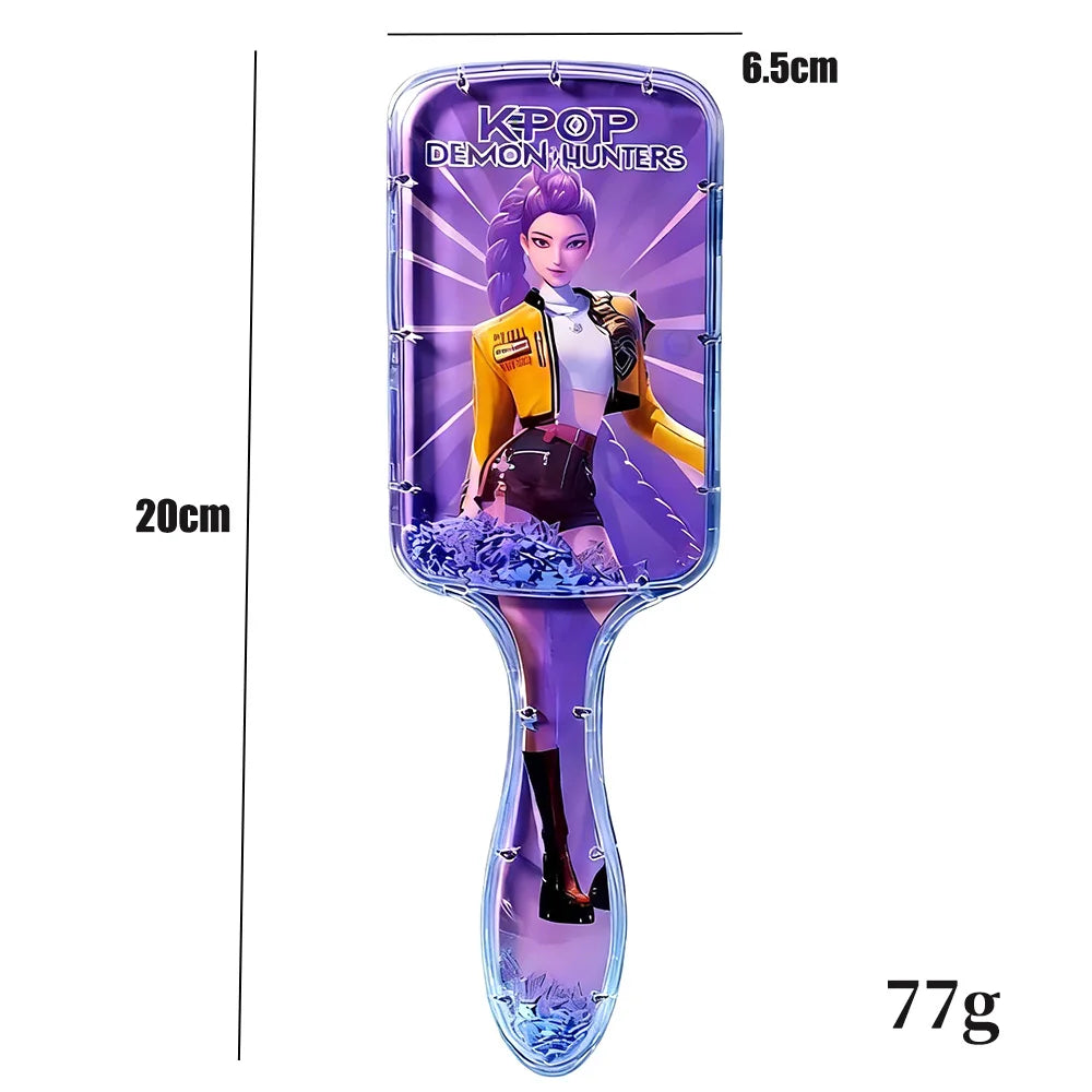 Anime Air Cushion Massage Comb – Cartoon Detangling Hair Brush for Girls