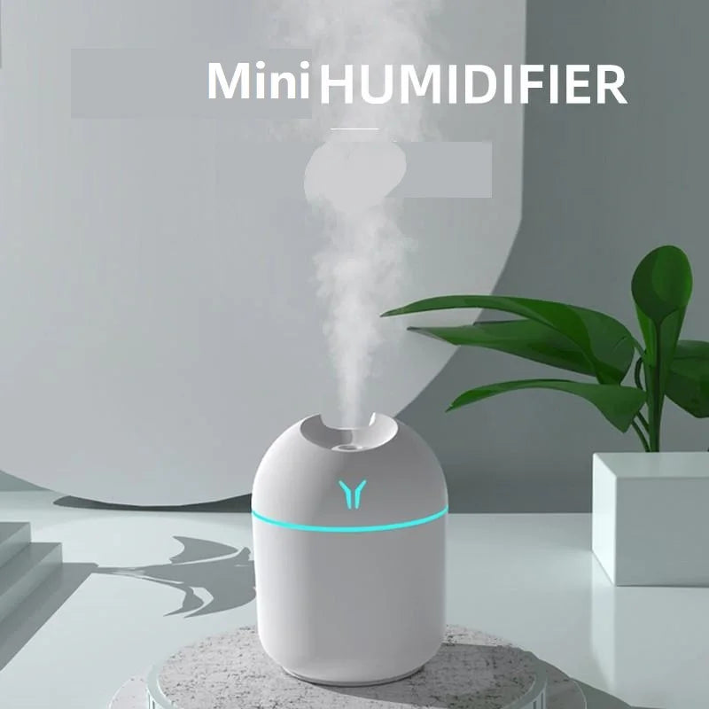 250ml USB Mini Air Humidifier & Aroma Essential Oil Diffuser with LED Light